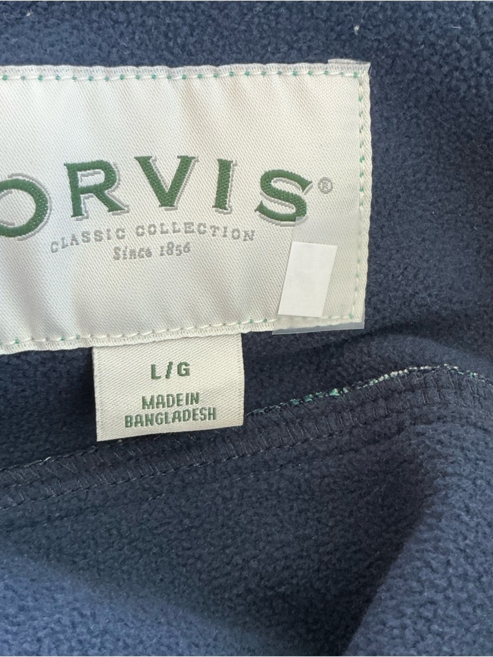 Orvis Women’s Fleece Lined Flannel Shirt lGreen Plaid Snap Button Pockets Size L - Picture 5 of 11